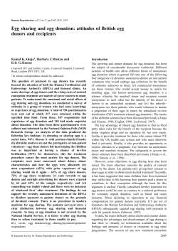 Egg sharing and egg donation: attitudes of