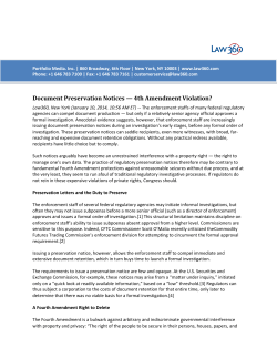 Document Preservation Notices - Curtis, Mallet