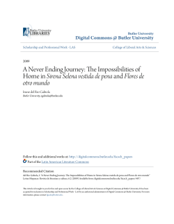 A Never Ending Journey - Digital Commons @ Butler University