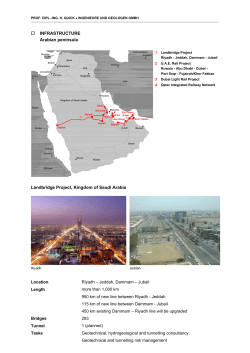 INFRASTRUCTURE Arabian peninsula Landbridge Project