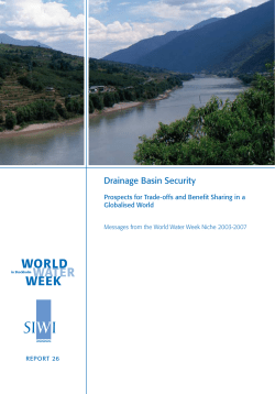 Drainage Basin Security - Stockholm International Water Institute