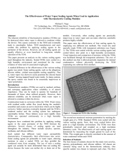 The Effectiveness of Water Vapor Sealing Agents When Used in