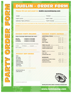 party order formparty order form