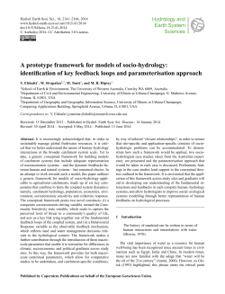 A prototype framework for models of socio-hydrology