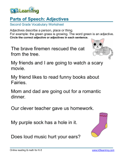 Adjectives - K5 Learning