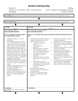 Student Learning Map