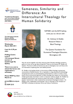 Sydney Forum_Anthony Reddie - Catholic Archdiocese of Sydney