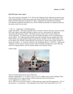 Micronesia report - Schmidt Ocean Institute