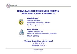 SIRGAS: BASIS FOR GEOSCIENCES, GEODATA, AND