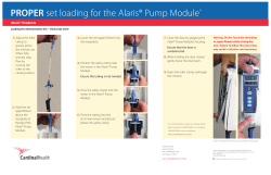 Proper set loading for the Alaris&reg; Pump module