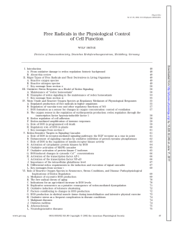 Free Radicals in the Physiological Control of Cell Function
