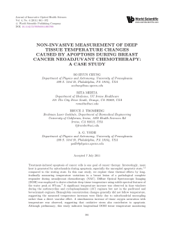 non-invasive measurement of deep tissue temperature changes