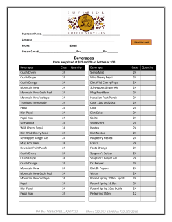 Beverages - Superior Coffee Services
