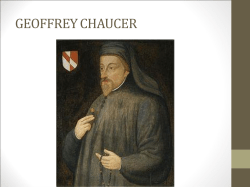 GEOFFREY CHAUCER