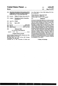 Process for dissolving radioactive corrosion products from internal
