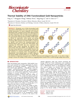 Thermal Stability of DNA Functionalized Gold Nanoparticles