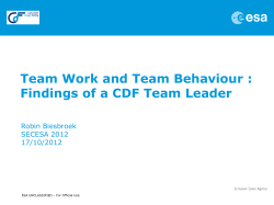 Team Work and Team Behaviour