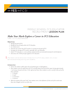 FCS Educator Recruitment Lesson Plan