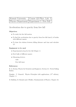 Free Fall - Kuniv.edu.kw