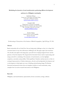 Rethinking the dynamics of rural transformation