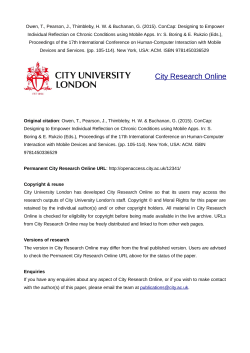 - City Research Online