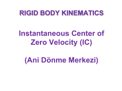 Instantaneous Center of Zero Velocity (IC) (Ani D&ouml;nme Merkezi)
