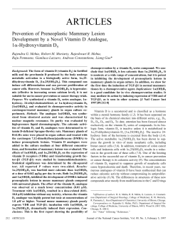 Hydroxyvitamin D5 - JNCI: Journal of the National Cancer Institute