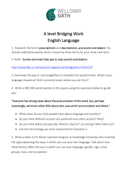 A level Bridging Work English Language