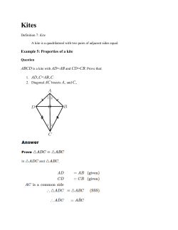 Example 5: Properties of a kite