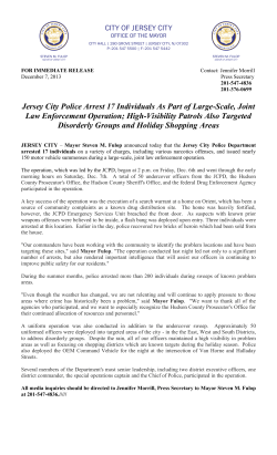 Jersey City Police Arrest 17 Individuals As Part of Large