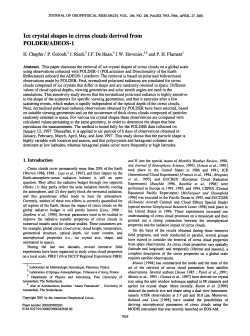 Ice crystal shapes in cirrus clouds derived from - VU-dare