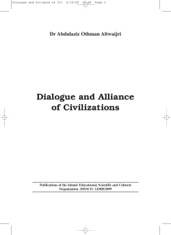 Dialogue and Alliance of Civilizations