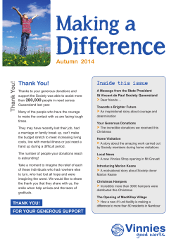 Making a Difference Autumn 2014