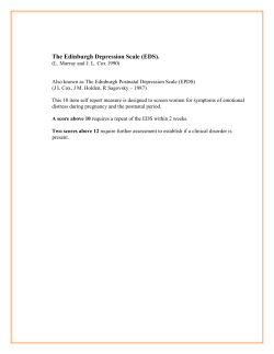 The Edinburgh Depression Scale (EDS).