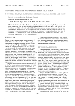 SCATTERING OF PROTONS WITH ENERGIES BELOW 5 MeV ON