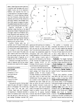 season. Vesper Sparrows were noted only