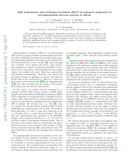 Spin polarization and exchange-correlation effects in transport