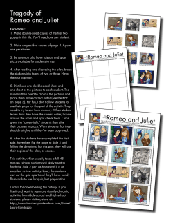 Tragedy of Romeo and Juliet