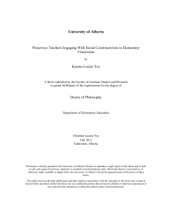 Preservice Teachers Engaging With Social Constructivism in