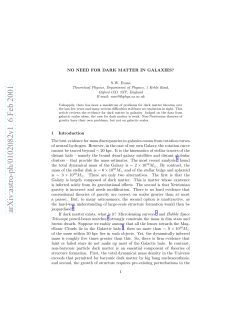 No Need for Dark Matter in Galaxies?