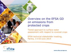 Tiered approach to surface water assessment with respect to