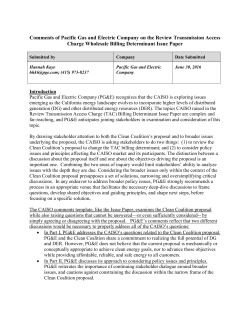 Transmission Access Charge Wholesale Billing