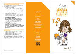 How do I decide on my business structure? Related Brochures