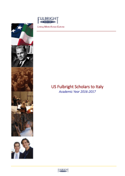 In quanto veterana del Programma Fulbrigh in Italia, avendo