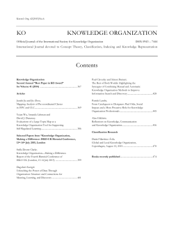 issue 6 - International Society for Knowledge Organization