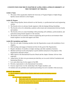 Bylaws - Alpha Omega Epsilon @ UVa