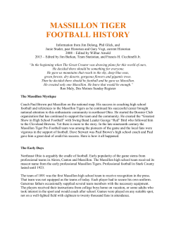 massillon tiger football history