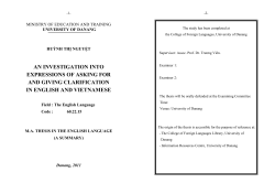 an investigation into expressions of asking for and giving