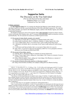 Sappurisa Sutta - The Dharmafarers