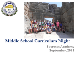 6th Grade - Socrates Academy